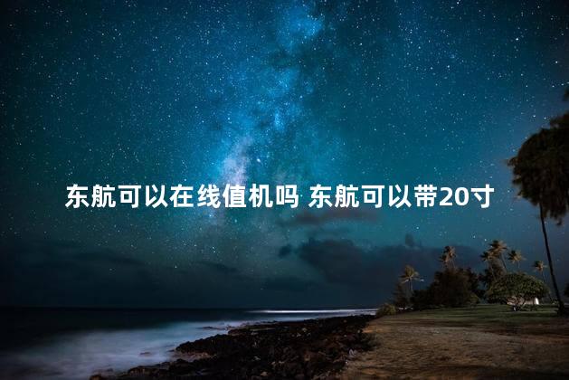 东航可以在线值机吗 东航可以带20寸的箱子登机吗